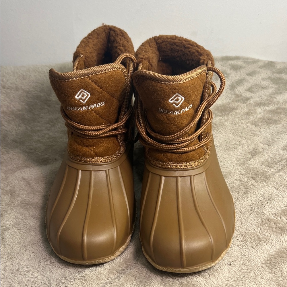 Dream Pairs Kids Tan Winter Boots